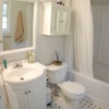 Small white bathroom