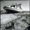 beached boat, Biloxi MS