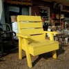 Yellow Chair At Antique Shop