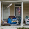 Flag On Porch