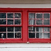 Red Window Frame