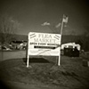 Flea Market Sign With Flag