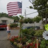 Flag At Farmer's Market