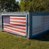 Flag On Fence