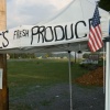 Flags On Roadside Produce Stand