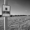 No Loitering Sign