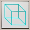 blue necker's cube