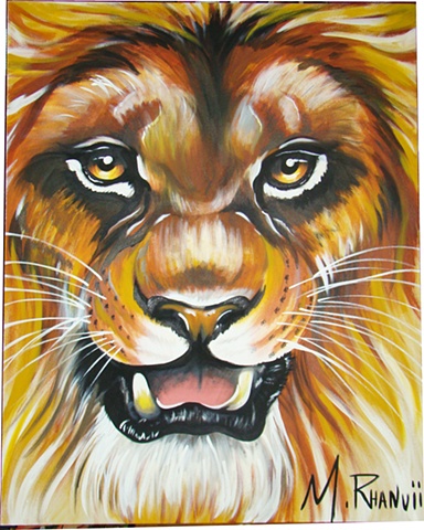 Le�o - acrylic canvas