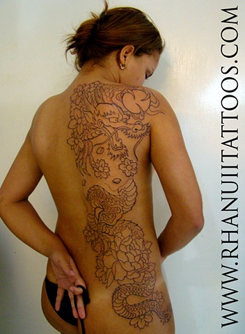 Clara - Tattoo em progresso.