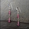 Simple Beat Earrings in Light Rose