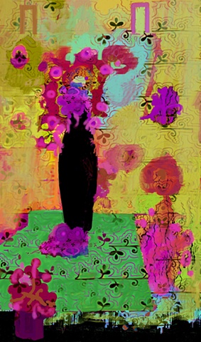 STILL LIFE WITH BLACK VASE