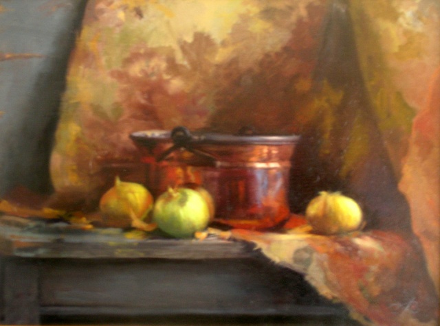 Copper Pot and Onions