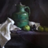 Green Pitcher and Apples