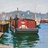 Barge In Belfast Harbor