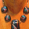 Carmel Apple drop center Necklace