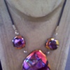 Mardi Gras Drop Center Necklace