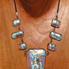 Fallen Snow Drop Center Necklace