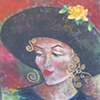 Lady in a black hat