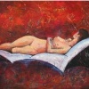 NUDE ON RED