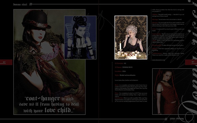 Tearsheet from Goth Magazine