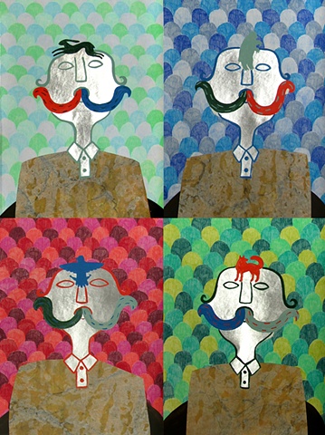 Totem Und Tabu (Turquoise, Navy, Crimson and Evergreen)