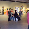 (from left) Artists Bret Graton, Joey Wozniak, Victoria Szilagyi