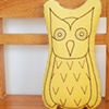 embroidered small owls