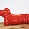 embroidered dachshunds