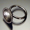 Etched Circle Ring oxidized (medium)