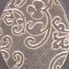 Patterned Oval Post