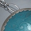Enamel Circle Jewelry / Enamel on Fine Silver