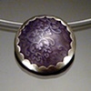 Purple Enamel Circle Necklace