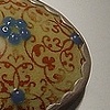 Yellow Enamel Oval Wallpaper Necklace (large)