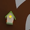 Lit Up Bird house