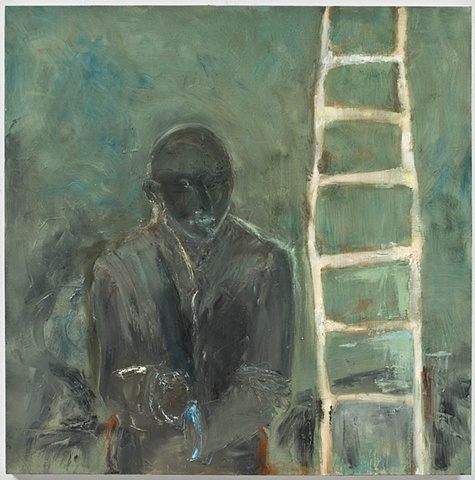 blue ladder