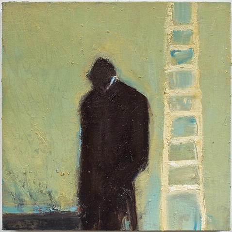 small white ladder