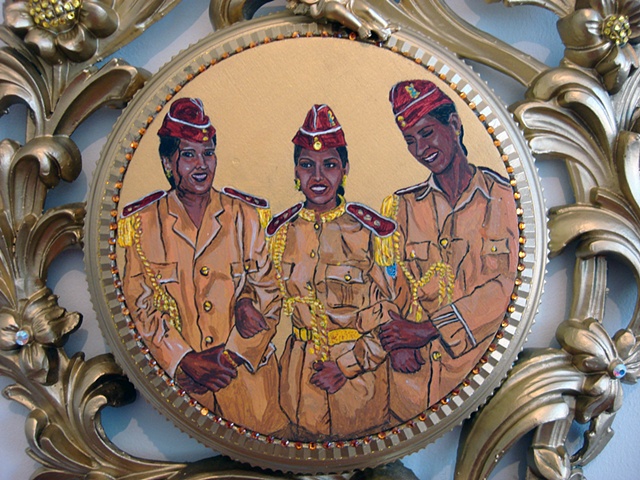 detail of gaddaffi's angels..