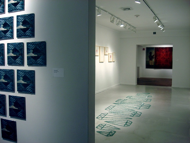 Installation view of Exploding the Lotus