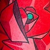 SABRINA. THE BOTTOM ROSE STILL SHINNY FROM THE WEEK BEFORE.