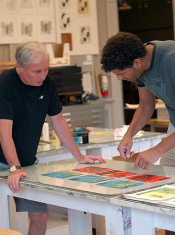 The Print Room with fellow artist Dennis Pendleton