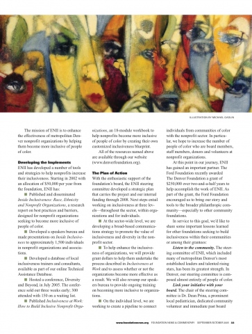 The Denver Foundation publicity and permanent collection.
