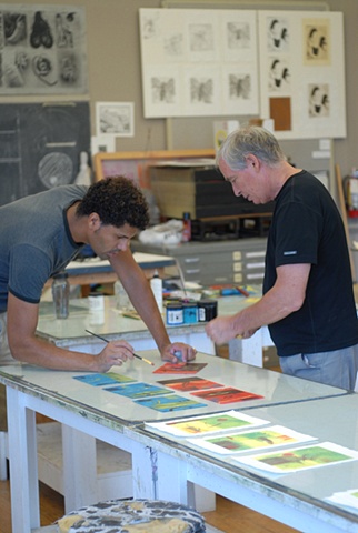 The Print Room with fellow artist Dennis Pendleton