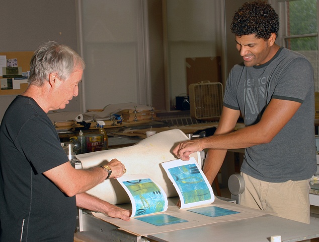 The Print Room with fellow artist Dennis Pendleton