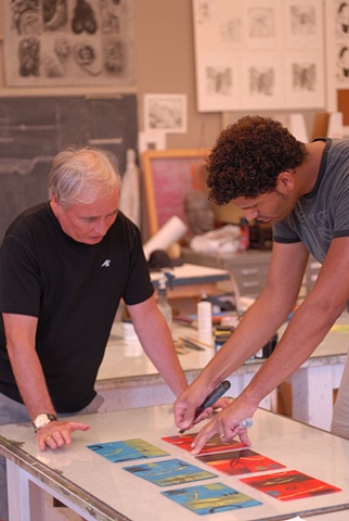 The Print Room with fellow artist Dennis Pendleton