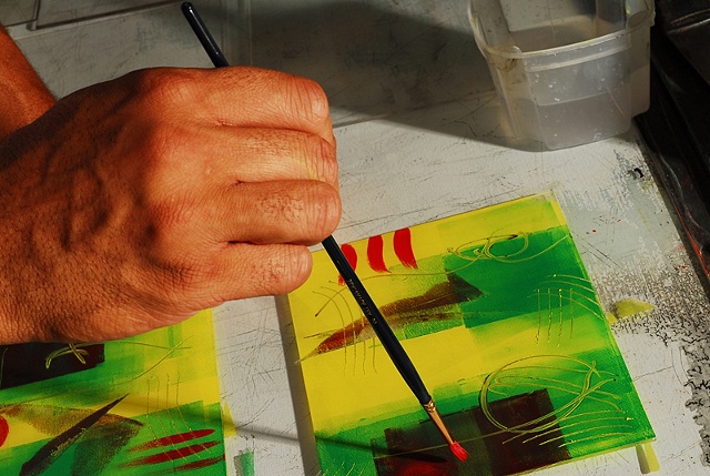 The Print Room with fellow artist Dennis Pendleton