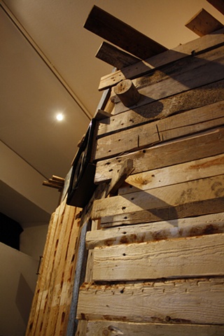 Interactive heavy metal sound sauna installation by artist Owen Rundquist and Alexander DeMaria