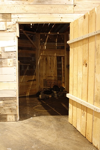 Interactive heavy metal sound sauna installation by artist Owen Rundquist and Alexander DeMaria