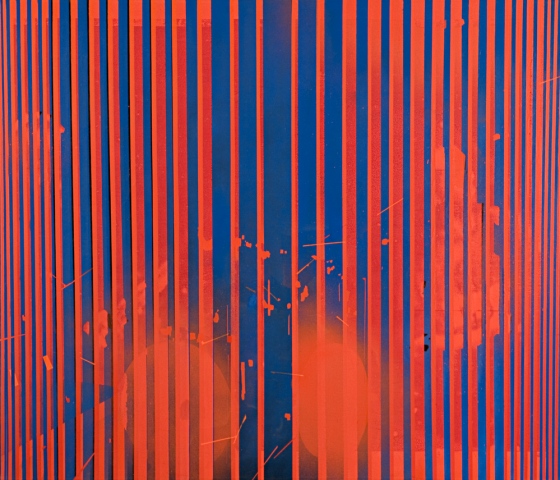 Psychedelic abstract painting by artist Owen Rundquist