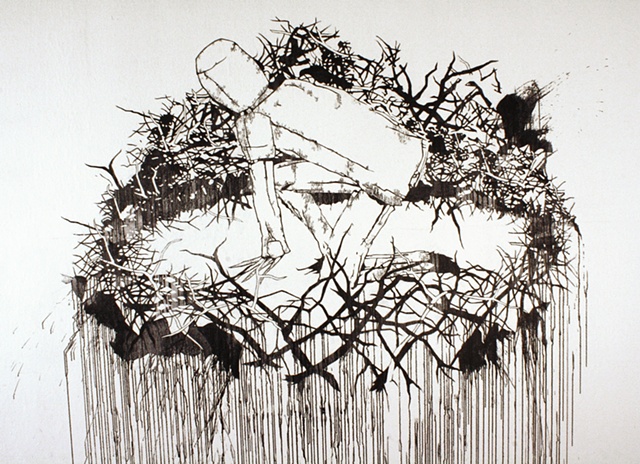 Wall drawing by artist Owen Rundquist and Alexander DeMaria