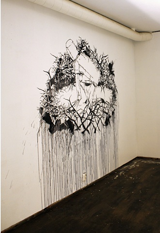 Wall drawing by artist Owen Rundquist and Alexander DeMaria